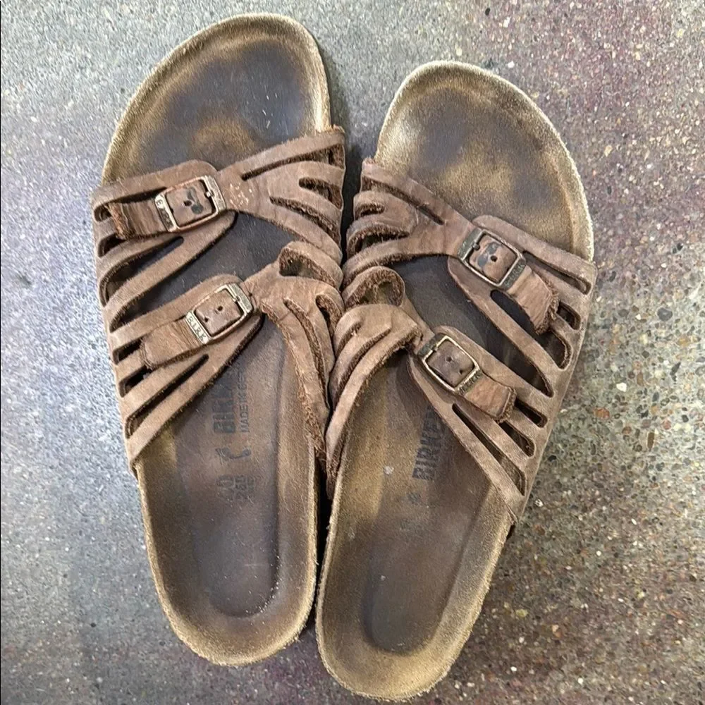 Birkenstock Brown Leather Sandals